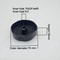 Bathroom Fixtures Part For Home, Black Overflow Prevention Bath Control Knob