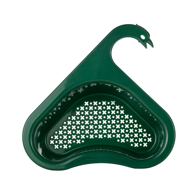 Multi Functional Swan Drain Basket Non Punching Kitchen Sink Filter Frame for Fruit and Vegetable Washing