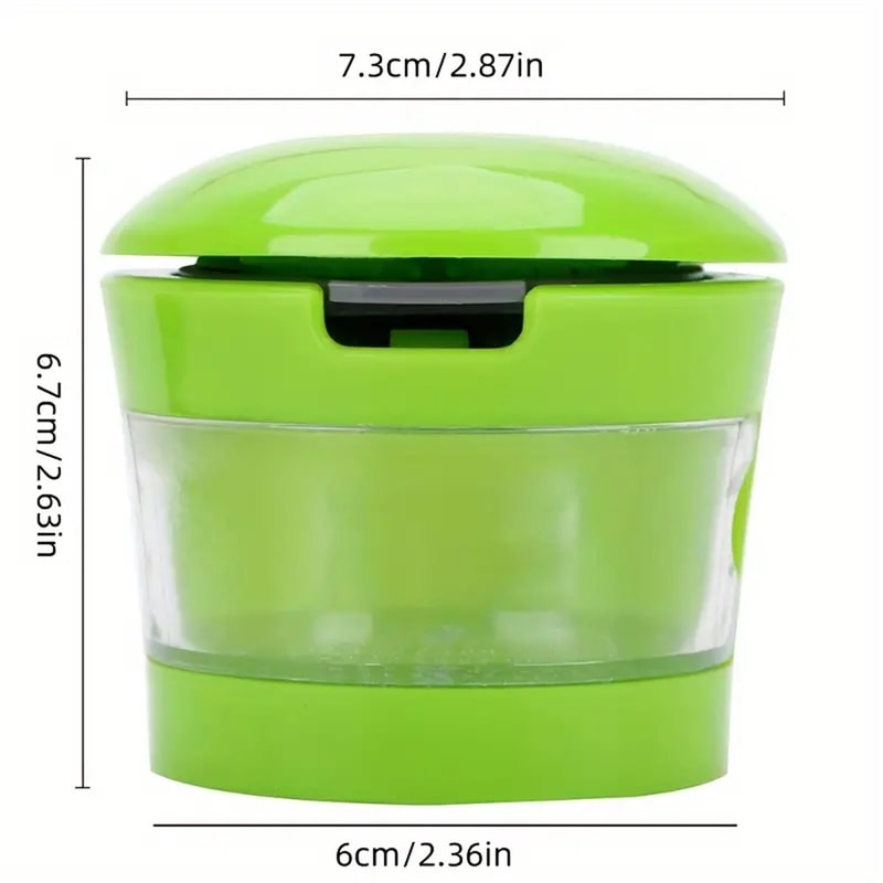 Easy Manual Portable Vegetable Cutter, Multi-functional Stainless Steel Garlic Press for BBQ Cooking