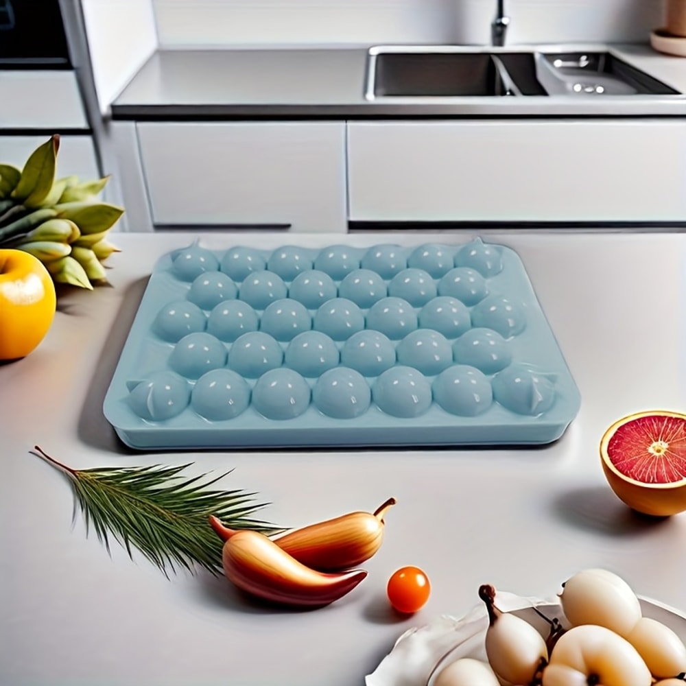 Spherical Ice Ball Tray, Food Grade Kitchen Tool for Making Perfect Ice Balls
