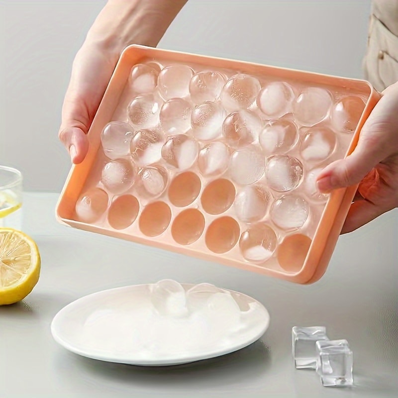 Spherical Ice Ball Tray, Food Grade Kitchen Tool for Making Perfect Ice Balls