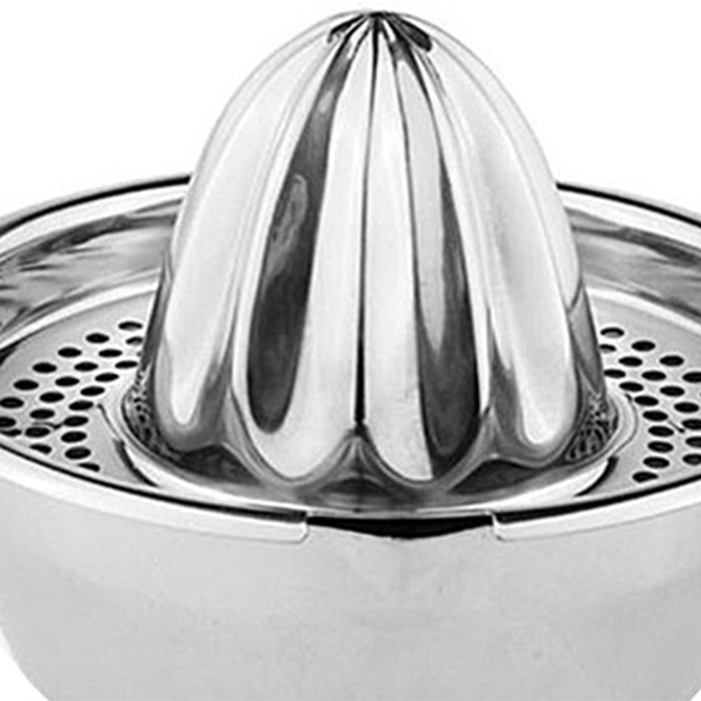 Manual Orange Juicer, Detachable Stainless Steel Lime Squeezer with Strainer