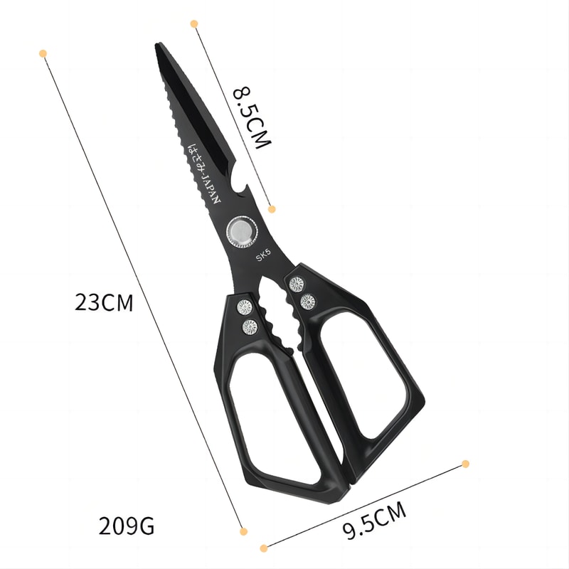 Kitchen Scissors, Multi-functional Stainless Steel Shears for Cutting Chicken and Fish