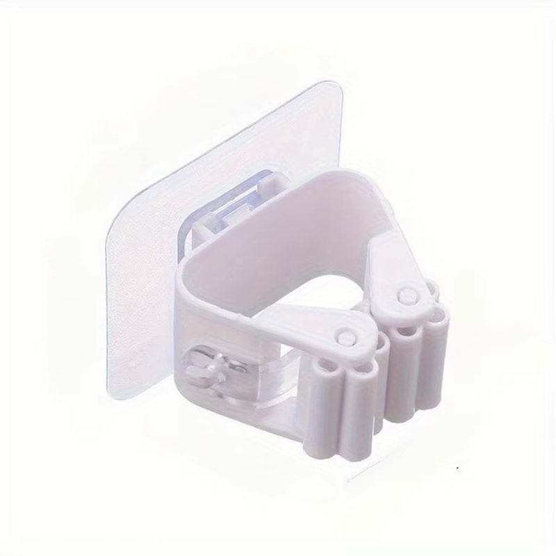 Anti-Slip Perforated Mop Holder, Waterproof and Moisture-Proof for Bathroom