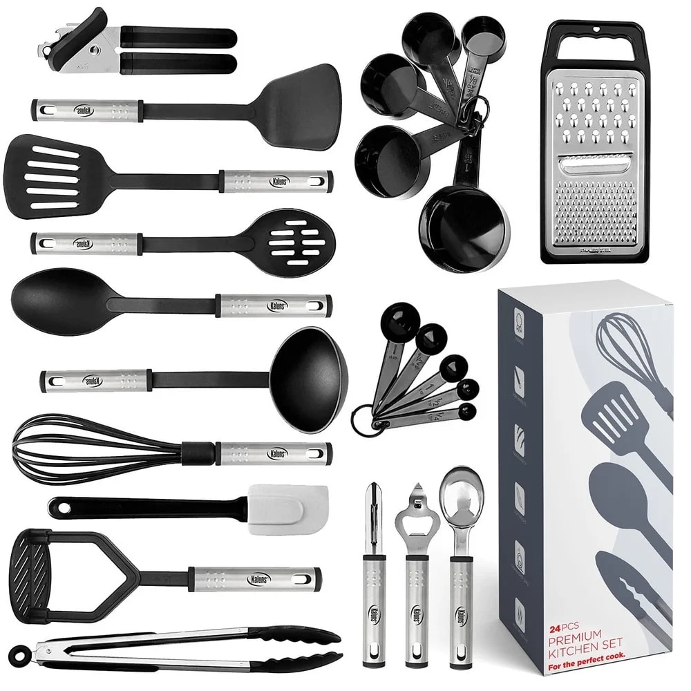 Dishwasher Safe Cooking Tools NonStick Nylon Utensil Set Heat Resistant Kitchen Gadgets 2