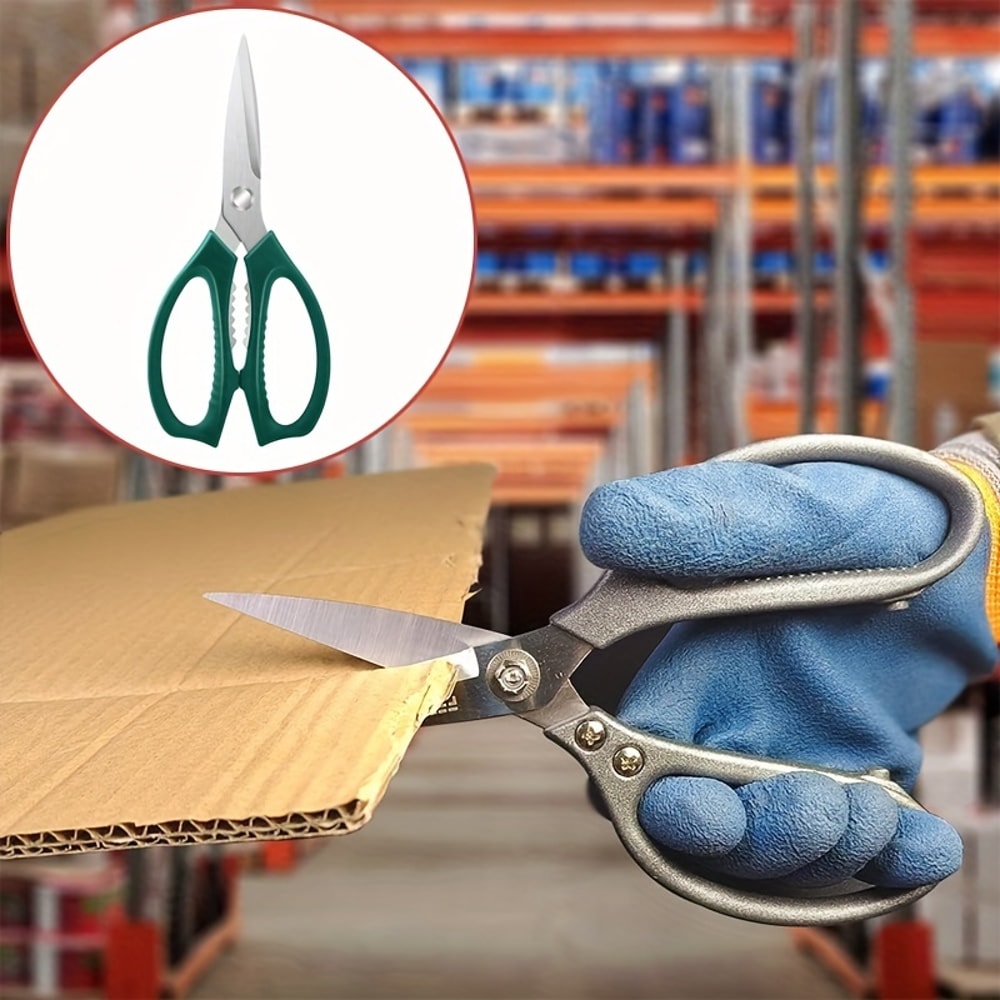Reinforced Stainless Steel Kitchen Scissors, Strong Meat Scissors for Chicken Bones, Multi-purpose Scissors for Food