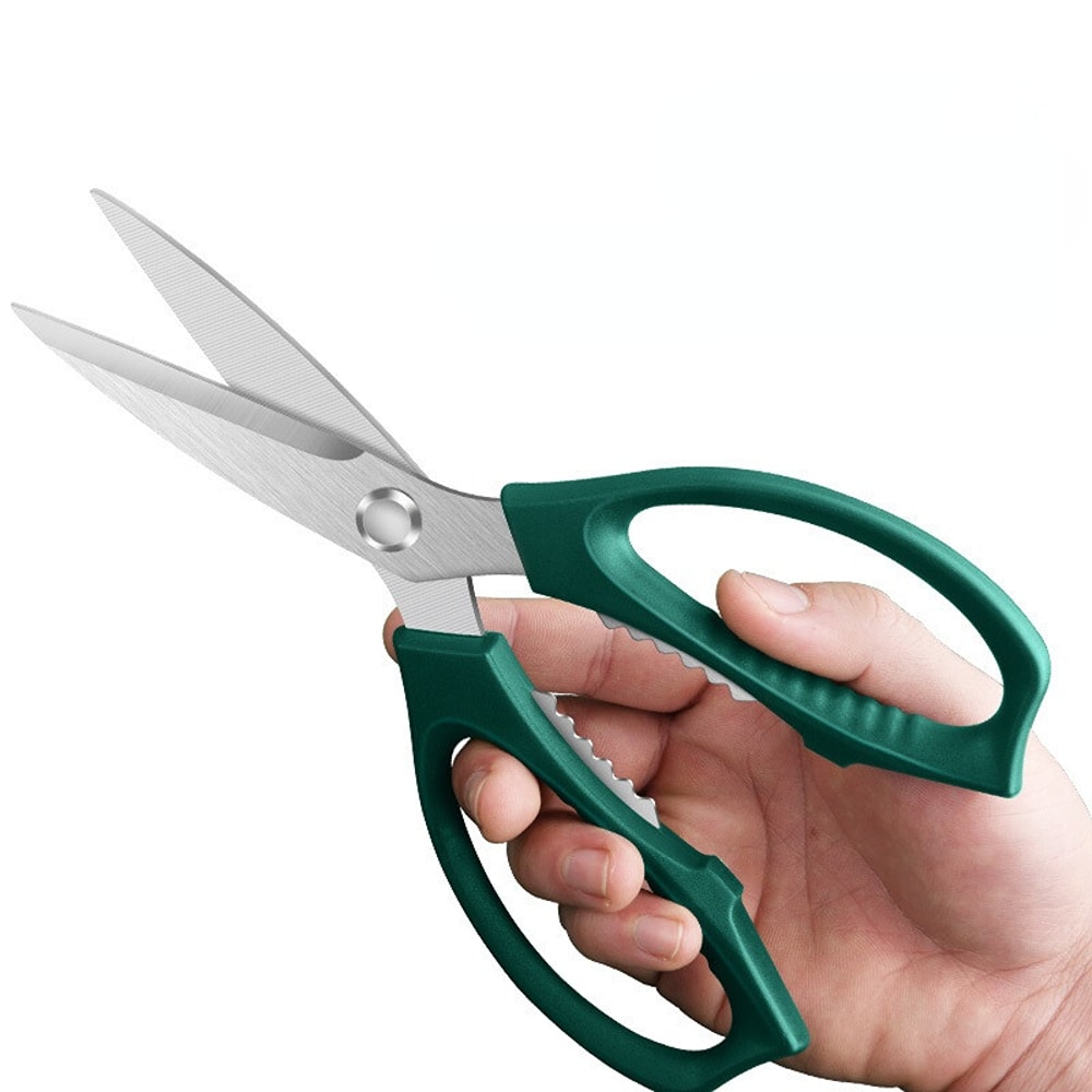 Reinforced Stainless Steel Kitchen Scissors, Strong Meat Scissors for Chicken Bones, Multi-purpose Scissors for Food