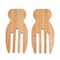Bamboo Salad Hands, Large Salad Servers for Fruit and Pasta, Mixing Fork Claws, Cooking Helper Gadget