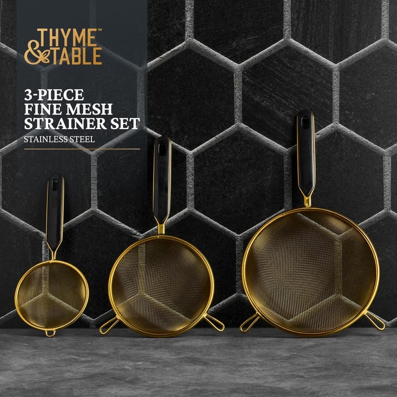 Durable Kitchen Sifter With Ergonomic Handles For Perfect Flour Pasta Sauces Rinsing Fruits Smooth 4