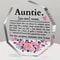 Best Aunt Ever Definition Acrylic Plaque Gift for Birthday & Christmas from Niece/Nephew
