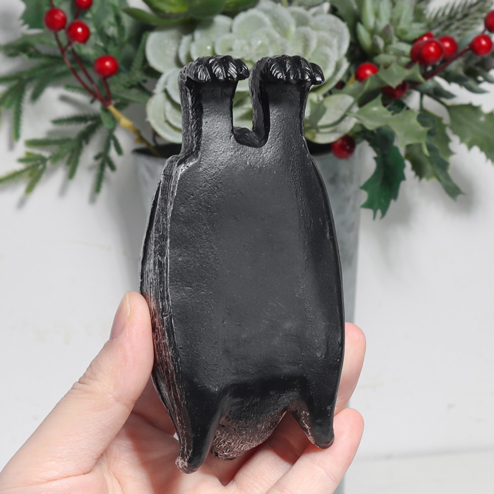 Resin bat-shaped hanging planter, garden decor for yard and landscape, unique home ornamentation piece
