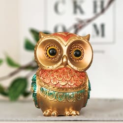 craft decorative owl resin statue for luxury study desk and bedroom decor