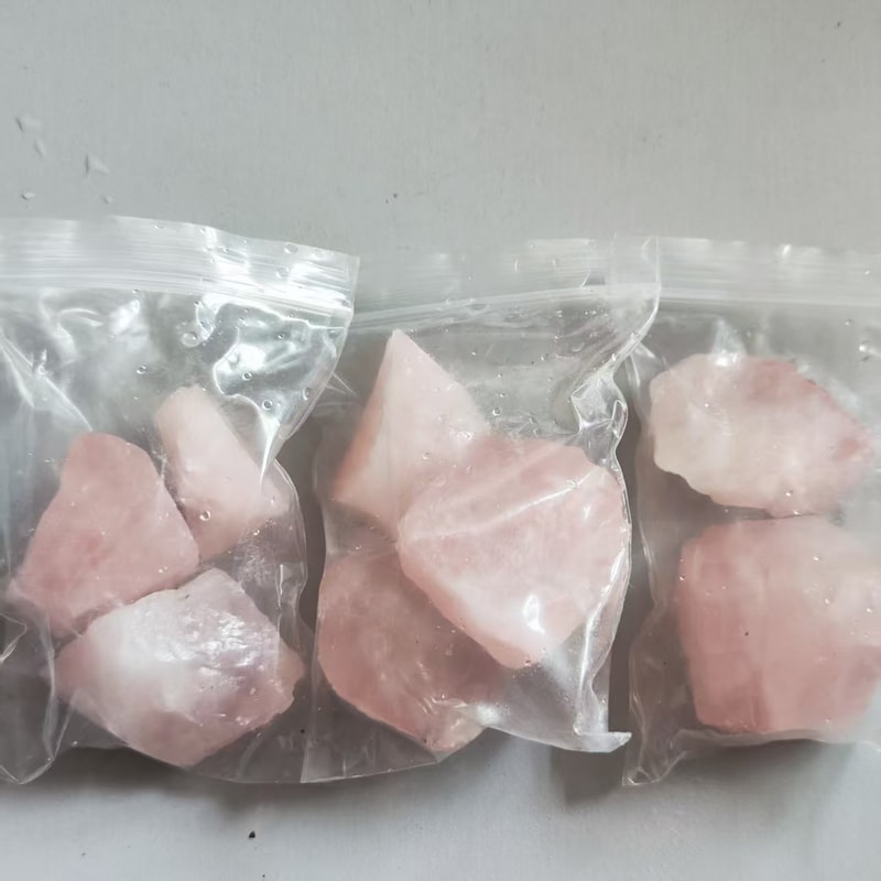Rough Quartz Pink Crystal Gemstones, Natural Rose Quartz, Home Decoration Healing Stone