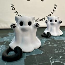 halloween feeling cute-scared desktop vibe, send girlfriend cat gift home decor