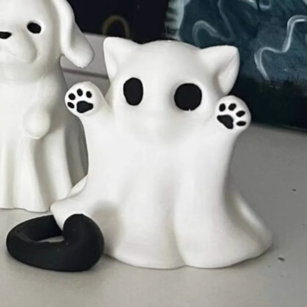 Halloween Feeling Cute-Scared Desktop Vibe, Send Girlfriend Cat Gift Home Decor
