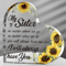 Acrylic Bestie or Sister Gift, Sunflower Friendship Present for Birthdays & Thank Yous
