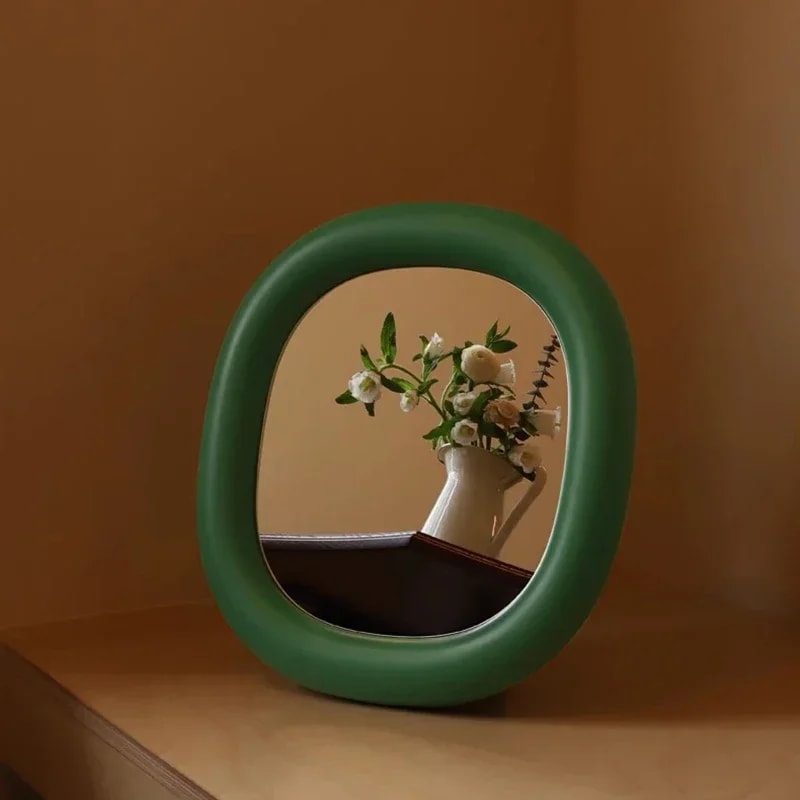 Luxury Mini Espelhos, Irregular Funky Circle Mirror, Bathroom Decor for Girls