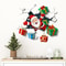 Christmas Wall Decoration Wallpaper, Wall Santa Claus With Gifts Visual Effect Stickers for Living Room