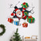 Christmas Wall Decoration Wallpaper, Wall Santa Claus With Gifts Visual Effect Stickers for Living Room