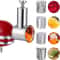 Dishwasher Safe Steel Slicer Shredder Attachment For KitchenAid Mixers Vegetable Cheese Grater 0
