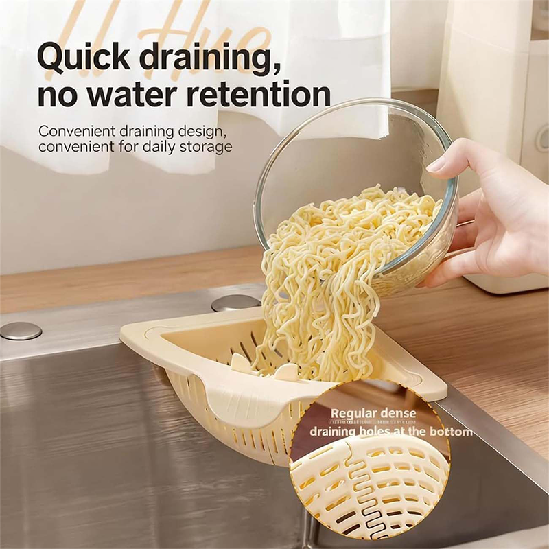 Triangular Magnetic Drain Basket Sink Food Catcher Corner Basket Fruit Food Waste Filter Collector 1