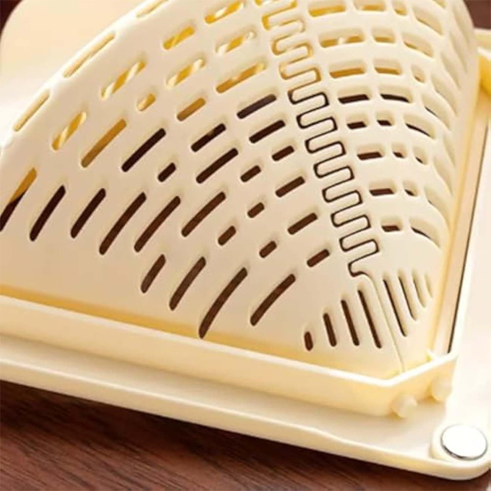 Triangular Magnetic Drain Basket Sink Food Catcher Corner Basket Fruit Food Waste Filter Collector 2