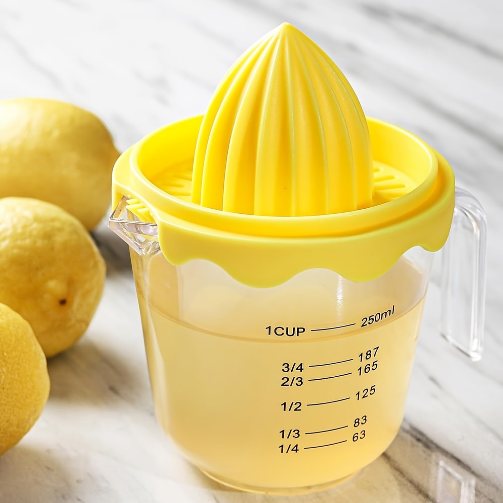 Portable Manual Juicer for Home, Citrus Fruit Hand Squeeze Juicer for Lemons, Small Kitchen Juicer for Travel