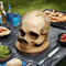 Horror Head Organizers Rack, Kitchen Knives Holder Skull Skeleton Stand