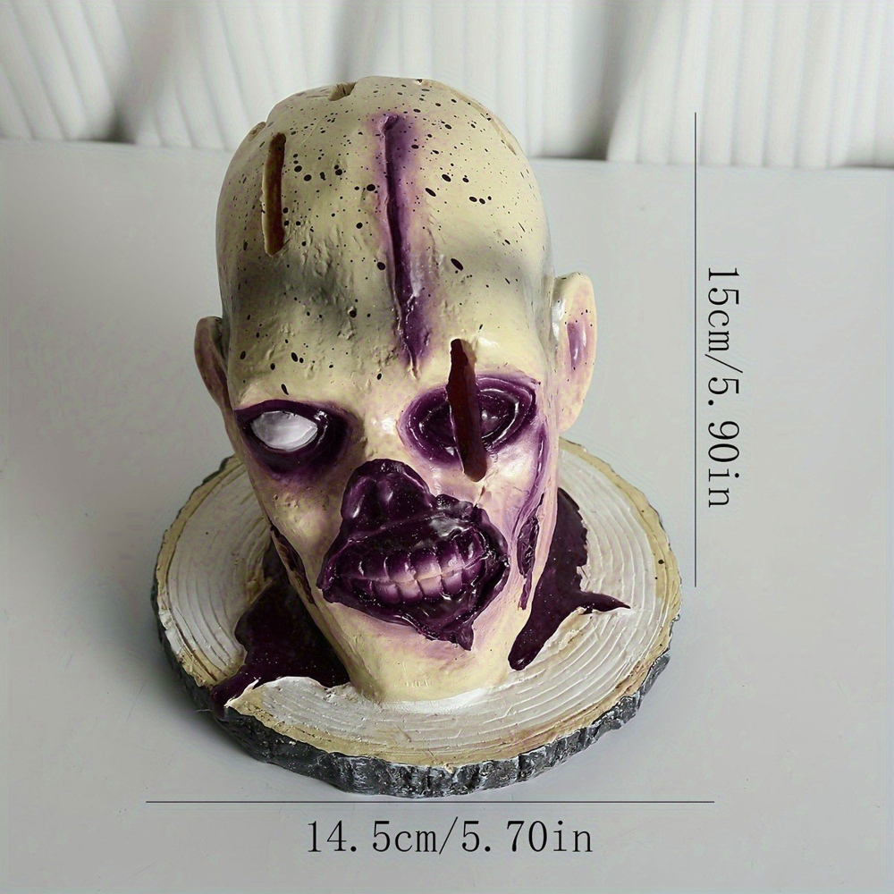 Horror Head Organizers Rack, Kitchen Knives Holder Skull Skeleton Stand