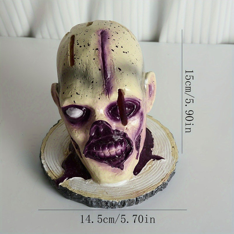 Horror Head Organizers Rack, Kitchen Knives Holder Skull Skeleton Stand