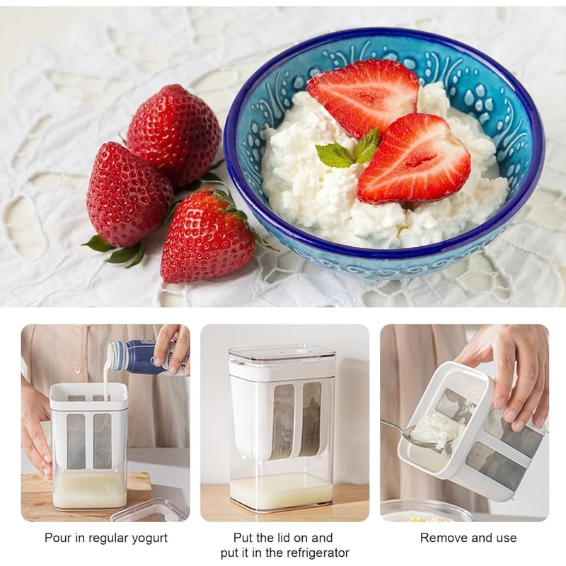 Yogurt Tool Filter Mesh Basket Yogurt Maker Soy Milk Juice Coffee Homemade Yogurt BPAFree 3