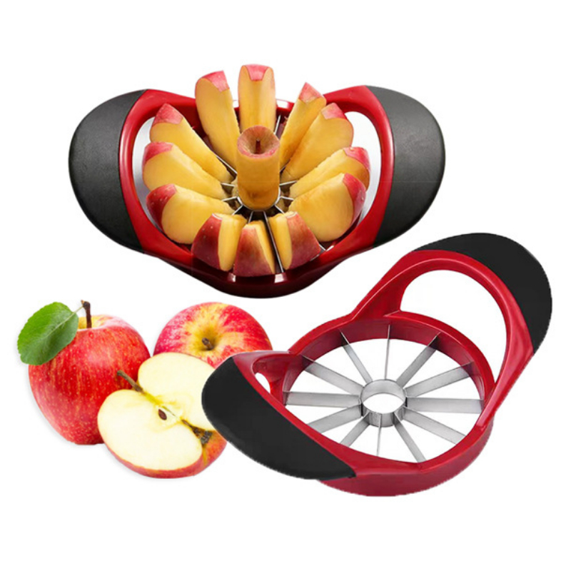 Fast Apple, Potato, Onion & Vegetable Cutter, Stainless Steel Core Removal Kitchen Slicer