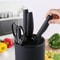 Plastic Knife Holder Bucket Drainable Kitchen Knife Stand Storage Organizer 3