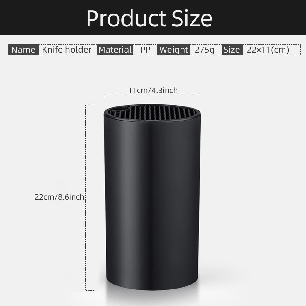 Plastic Knife Holder Bucket Drainable Kitchen Knife Stand Storage Organizer 6