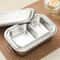 Food Container, Double Layer Stainless Steel Bento Box for Adults and Students