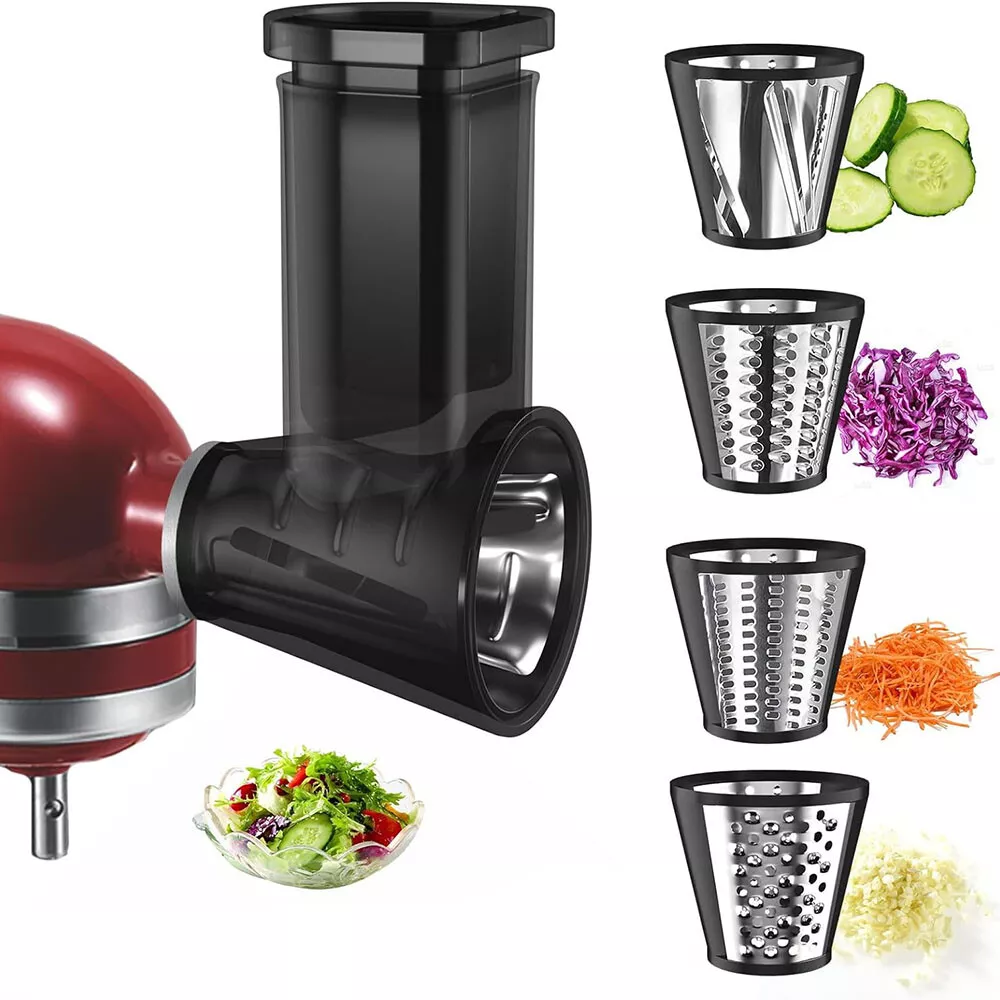 Cheese Grater Accessories for KitchenAid Stand Mixer, Slicer Shredder Chopper Attachments