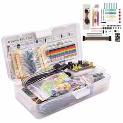 electronic component set with tie-points breadboard, complete diy kit for electronics projects
