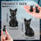 Miniature Resin Black Cat Halloween Figurines, Animals Figurines, Garden Decoration, Micro Landscape Accessories