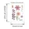 PVC DIY Beautiful Flowers Switch Wall Sticker, Waterproof Removable Home Decoration Stickers for Bedroom, Bathroom