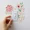PVC DIY Beautiful Flowers Switch Wall Sticker, Waterproof Removable Home Decoration Stickers for Bedroom, Bathroom