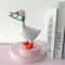 Creative Resin Animal Goose Magnet Decor - Cute Simulation Statue for Desktop, Office, Home, and Birthday Gift