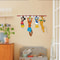 Cartoon Style Mickey and Donald Duck Pvc Self-Adhesive Wall Sticker, Christmas Party Home Decoration