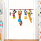 Cartoon Style Mickey and Donald Duck Pvc Self-Adhesive Wall Sticker, Christmas Party Home Decoration