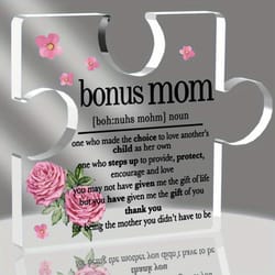 thank you gift - bonus mom appreciation plaque with photography utility
