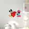 Disney Romantic Valentine's Day Sticker, Mickey and Minnie Heart Slogan for Walls, Mirrors, Porches, Home Decor