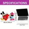 Disney Romantic Valentine's Day Sticker, Mickey and Minnie Heart Slogan for Walls, Mirrors, Porches, Home Decor