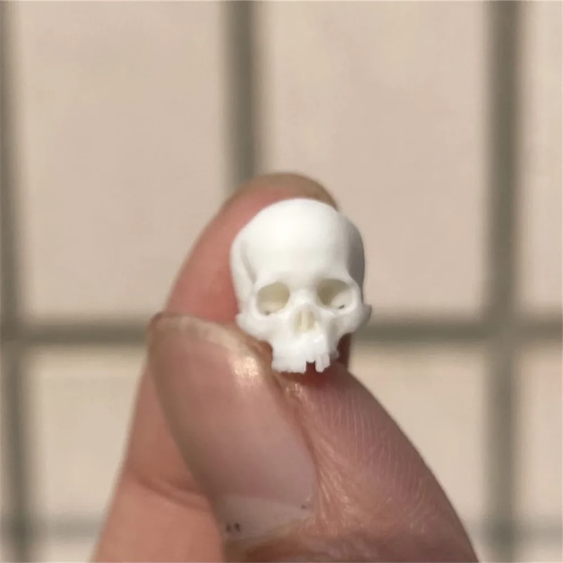 Miniature Skull Model for Halloween, Home Decor, Fish Tank Accessories, Dollhouse Plant Decoration