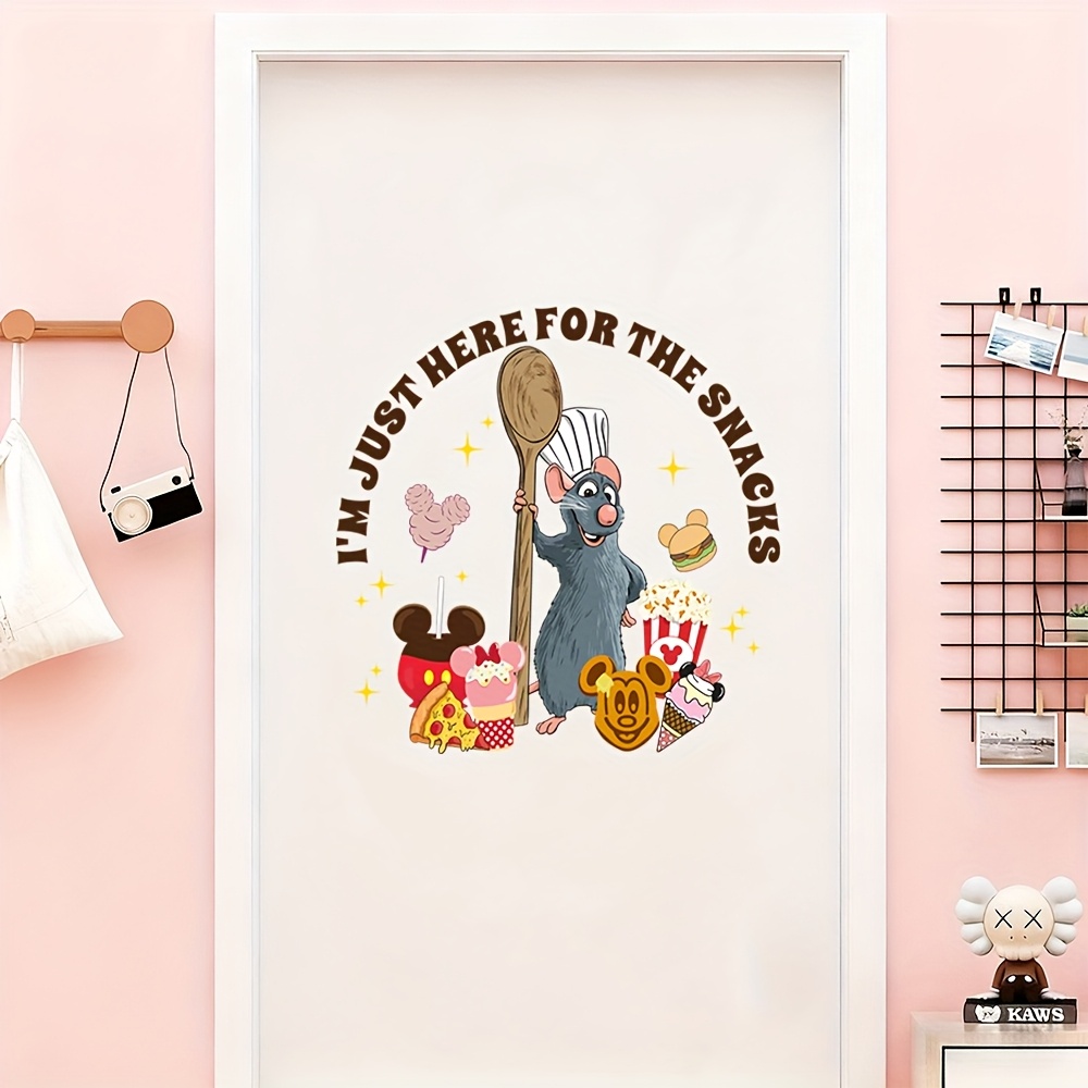 Fun Disney Little Chef Remy Window Sticker for Room Decoration and Holiday Gift Choice