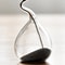 Modern Style Home Decor, Curve Design Black Hourglass, Aesthetic Sand Clock Glass Craft
