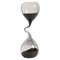 Modern Style Home Decor, Curve Design Black Hourglass, Aesthetic Sand Clock Glass Craft